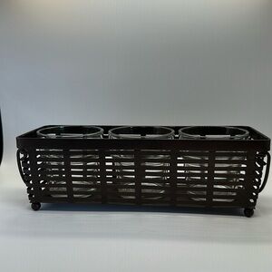 Retired Party lite triple basket candle holder